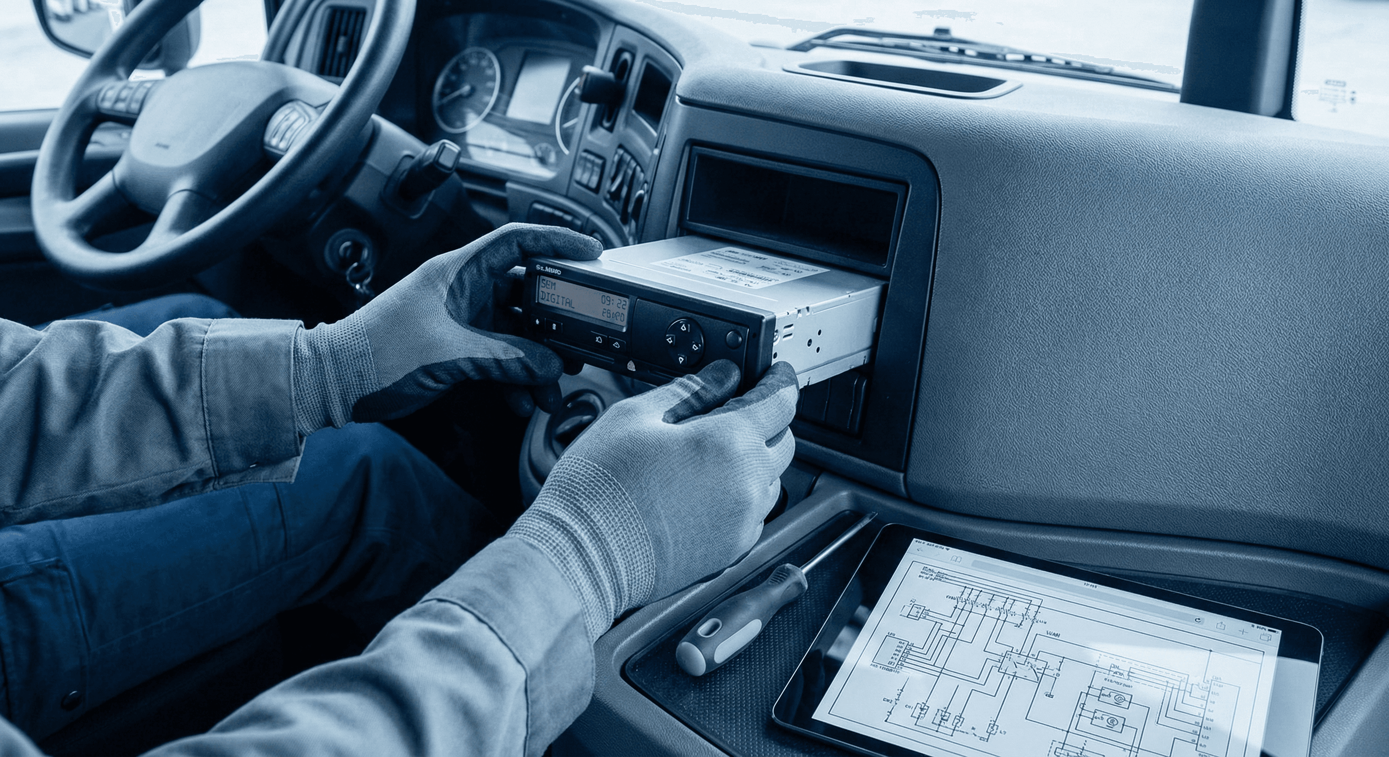 Installation des chronotachygraphes